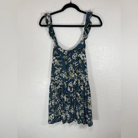 Free People Dear You Printed Floral Mini Dress Women’s Size Small in Green Combo - Picture 14 of 14